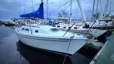 Located at BYC, enjoy a premium location boat slip and skip the 2 year+ wait list. The Ericson 26-2...