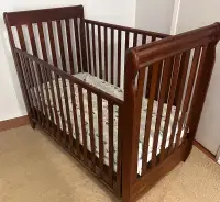 Baby Crib with bed for new born to 4 years $75