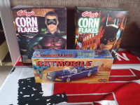 Bat Mobile and Cereal Boxs
