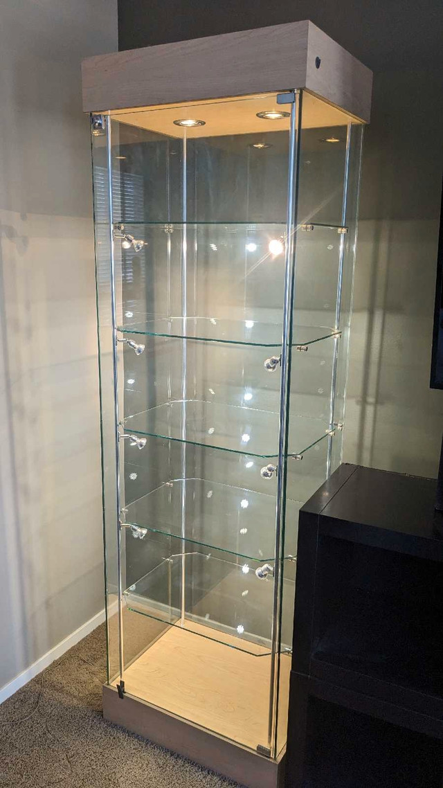 Glass cabinet set of two  in Industrial Shelving & Racking in Calgary
