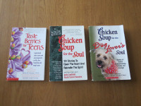 Chicken soup books and Taste Berries for Teens