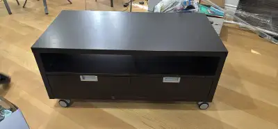 Media Console with Wheels, View more