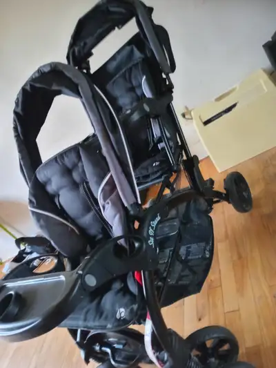 Baby trend double stroller barely used but needs a wash, View more