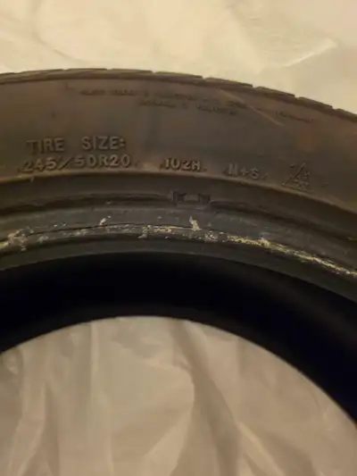 -All season tires (4) lightly used. -Used for 1 summer (about 5 months) -Selling because I sold the...