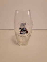Montreal 2001 Grey Cup Football shaped Glass