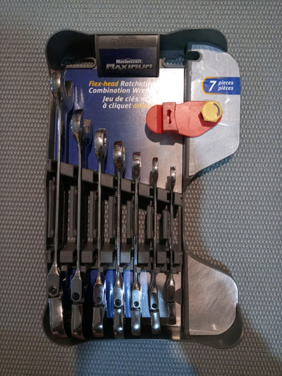 Mastercraft maximum flex head ratcheting wrenches and reversible, View more