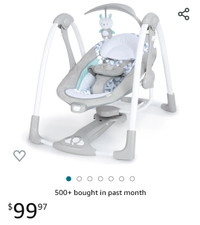 Iniguity convertable baby swing 2 seat