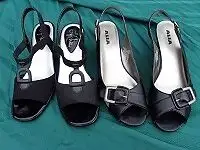 sling back sandals size 7 $30.00 both prs. in Women's - Shoes in Grande Prairie - Image 2