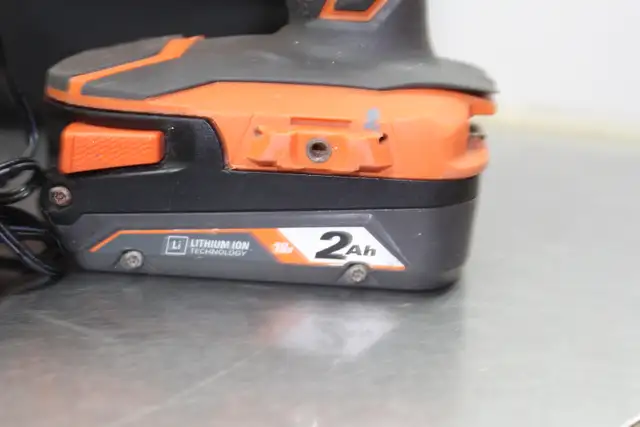 Ridgid Hammer Drill, Impact, 2 Batteries, Charger, Bag in Power Tools in Peterborough - Image 8
