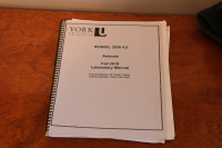 BIOL 2030 Animals Lab Manual Used - York U