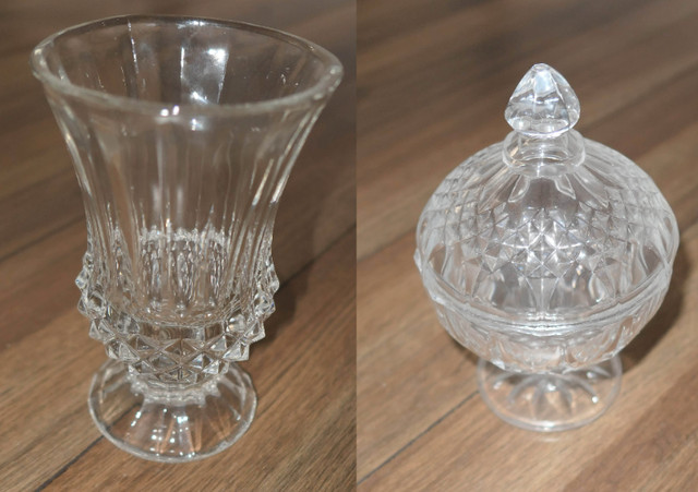 30 Crystal Glasses, Decanter, Candle holders etc in Kitchen & Dining Wares in Barrie - Image 4