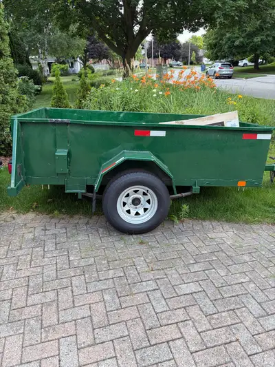 Used utility trailer in Guelph. 4’x8’ with newer tires and rims. Floor has been recently replaced an...