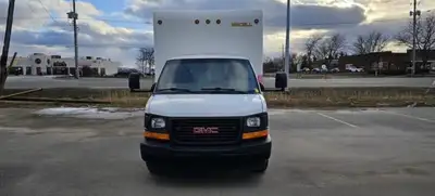 2017 GMC SAVANA 3500, 16' Cube Van with Roll up door 