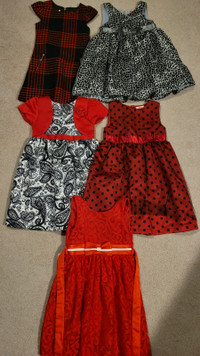 Kid's Christmas dresses - lots to choose from - sizes 4 to 6
