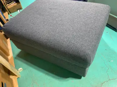 Ikea Finnala ottoman in Gunnard medium gray. Almost new!, View more