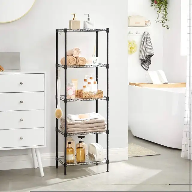 SONGMICS 5-Tier Adjustable Steel Storage Shelf in Bookcases & Shelving Units in Oshawa / Durham Region - Image 9