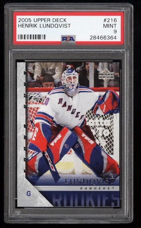 HENRIK LUNDQVIST .. 05-06 Young Guns ROOKIE - PSA 9, 10, BGS 9.5 in Arts & Collectibles in City of Halifax - Image 2