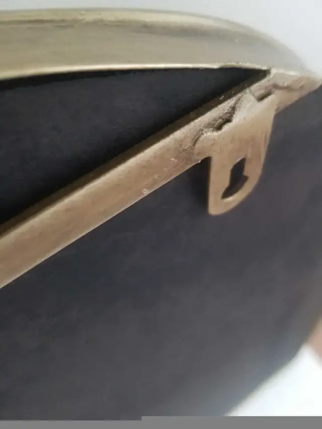 Vintage Gold Windowpane Mantel Mirror, 25" H, Retail $200+ in Home Décor & Accents in Markham / York Region - Image 8