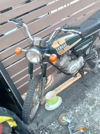 Yamaha 1974 collectable motorcycle 