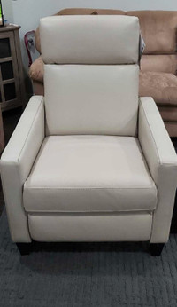 LEATHER POWER RECLINER 