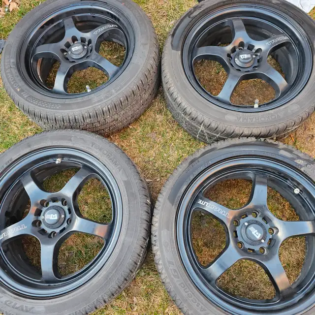 215/50/17 all season tires with Motegi Traklite Mr131 light weig in Tires & Rims in Markham / York Region - Image 2