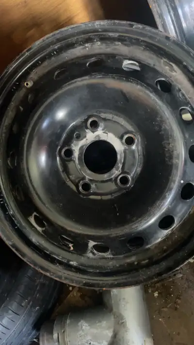 Selling set of 4 steel rims 5x112 15” off of vw - 80$ obo