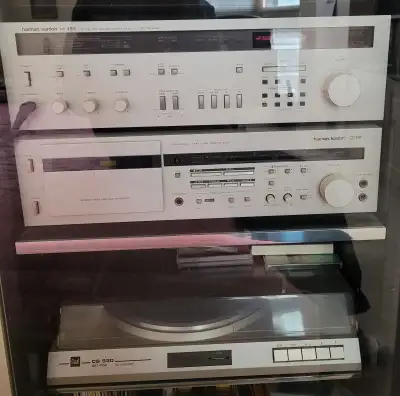 Harman Kardon Stereo Set with Dual Turntable and JBL Speakers, View more