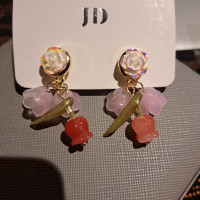 Drop flower earrings 