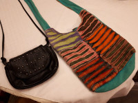 BOTH Purses for 10 Handbags PINK Clutch Colorful Beach Bag