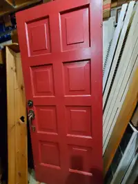 Solid wood  door 34 x 81  1/2  with one key