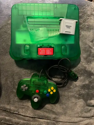Jungle green N64 plus 15 games, View more