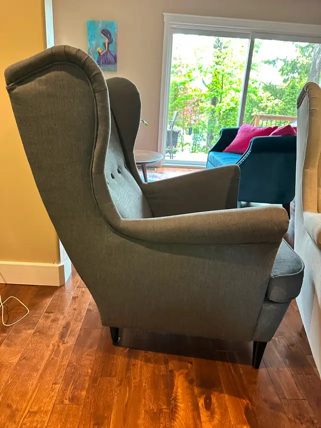 Two Strandmon Wingback Armchairs in Chairs & Recliners in Kingston - Image 5