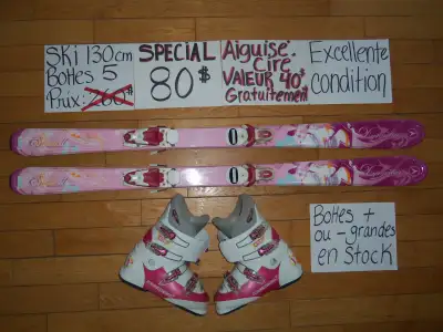 Plusieurs ensembles kit de ski alpin et twin tip 130 140 cm, View more
