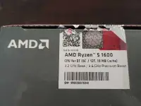 AMD Ryzen 5 1600 with stock cooler