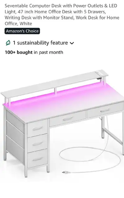 Desk/Table 55 inch, View more