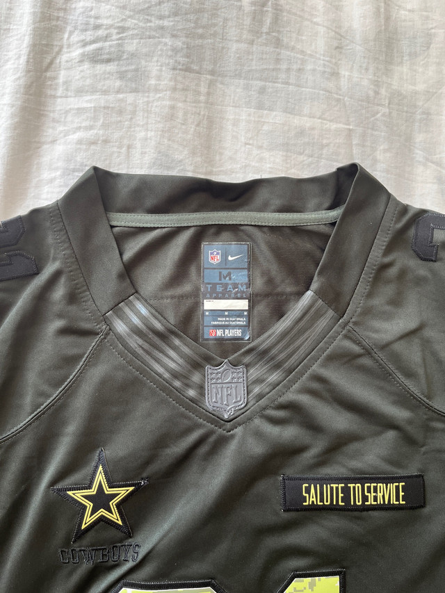 Nike Dallas Cowboy’s NFL Salute to Seevice Jersey Medium in Football in City of Toronto - Image 2