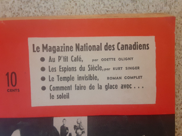 JOURNAL VINATGE LE SAMEDI DE AVRIL 1958 AU PTI'T CAFE dans Art et objets de collection  à Laval/Rive Nord - Image 3