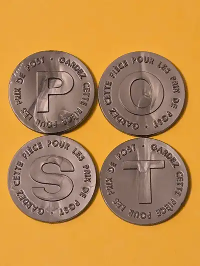 *** 1960s POST CEREAL COIN A RAMA PRIZE TOKENS - Gold & Silver, View more