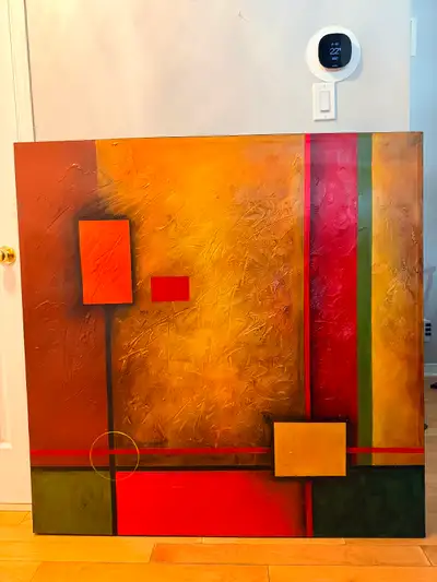 Large modern abstract wall art 4ftx4ft, View more