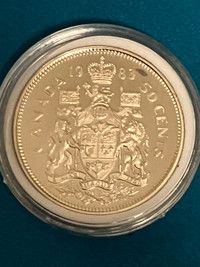 1983 Canadain half dollar