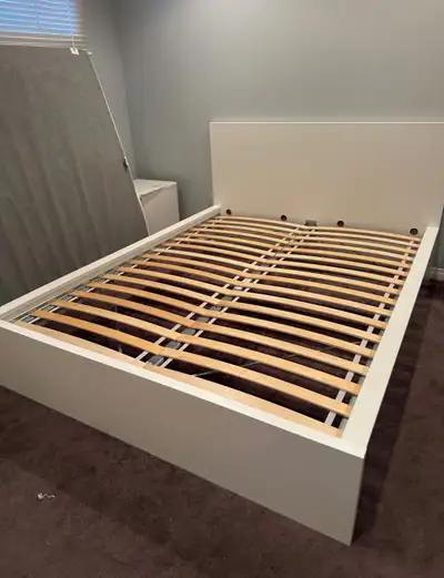 IKEA Queen size bed in white , View more