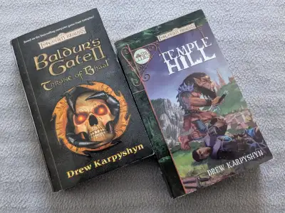Two Forgotten Realms/Baldur's Gate novels by Drew Karpyshyn, View more