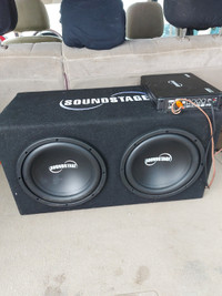 Two 10 inch subs with 500 watt amp