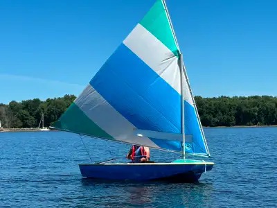 FrançaisVoilier Snark Mayflower — Restauré, Voile/Rame/Moteur — ⚡ SPÉCIAL MI-ÉTÉ / MID-SUMMER SPECIA...