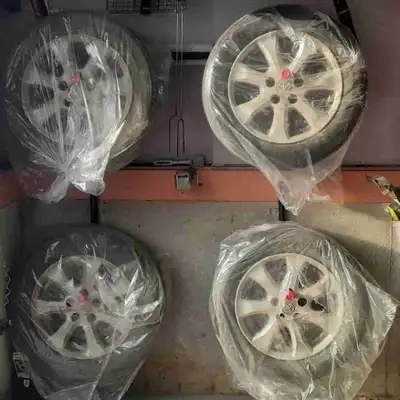 Nice OEM summer tires and rims. In good shape. Selling as I don't have the car anymore. These tires...