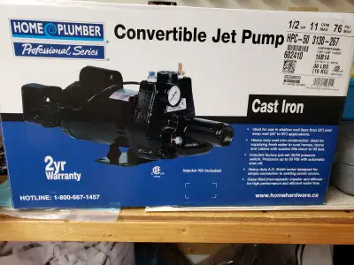 Convertible Jet Pump - 1/2 HP, View more