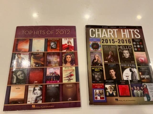 Livres de musique pour piano, guitare et vocal Top Hits dans Autre  à Ville de Montréal