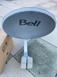 Bell satellite receiver dish, 20”