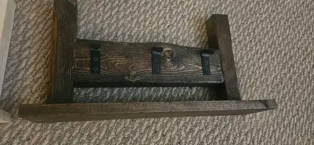 wooden shelf with hooks in Storage & Organization in St. Catharines - Image 5
