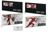 SILVER THE FLASH & WONDER WOMAN COIN NOTE SET